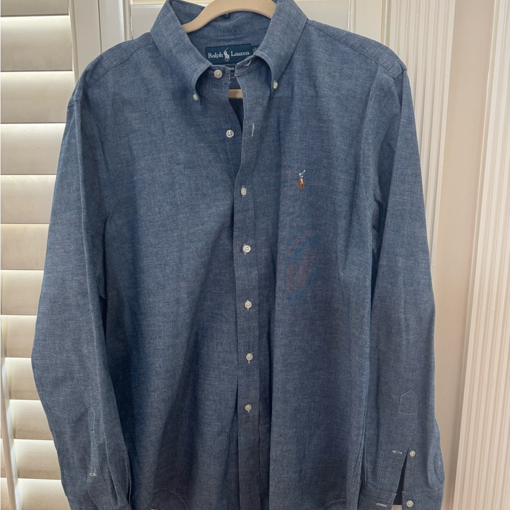 Ralph Lauren Blue Casual Button Down Shirt